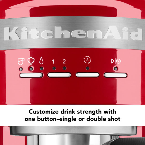KitchenAid Metal SemiAutomatic Espresso Machine & Reviews Wayfair
